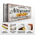 Family Autumn Harvest Thanksgiving Sign II by Tailored Canvases