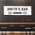 Family Bar Sign by Tailored Canvases