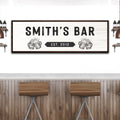 Family Bar Sign by Tailored Canvases