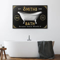 Family Bath Sign II by Tailored Canvases