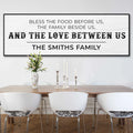 Family Blessing: Bless the Food Sign by Tailored Canvases