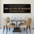 Family Blessing: Bless the Food Sign by Tailored Canvases