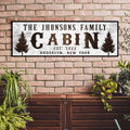 Family Cabin Sign II by Tailored Canvases