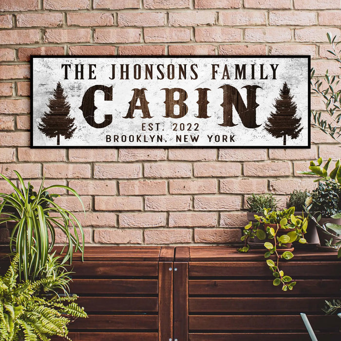 Family Cabin Sign II by Tailored Canvases