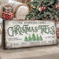 Family Christmas Tree Farm Sign IV by Tailored Canvases