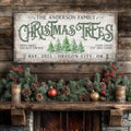 Family Christmas Tree Farm Sign IV by Tailored Canvases