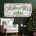 Family Christmas Tree Farm Sign IV by Tailored Canvases