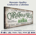 Family Christmas Tree Farm Sign IV by Tailored Canvases