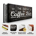 Family Coffee Bar Sign by Tailored Canvases