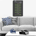 Family Dates Sign by Tailored Canvases