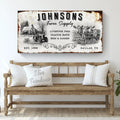 Family Farm Supply Sign by Tailored Canvases