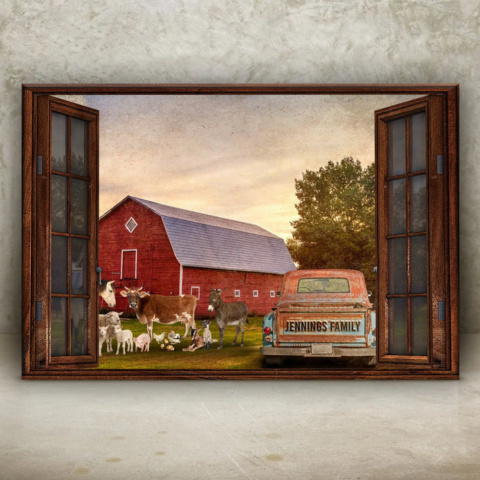 Family Farmhouse Sign by Tailored Canvases