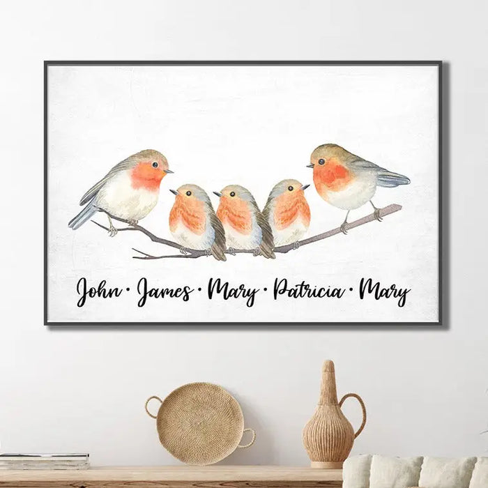 Family Flock of Birds Sign by Tailored Canvases