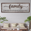 Family Forever For Always No Matter What Sign