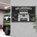 Family Garage Jeep Sign by Tailored Canvases