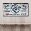 Family Garage Sign by Tailored Canvases