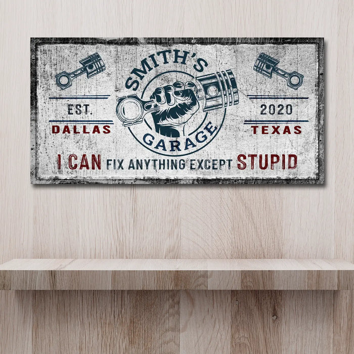 Family Garage Sign by Tailored Canvases
