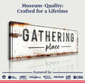 Family Gathering Place Sign by Tailored Canvases