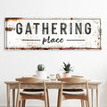 Family Gathering Place Sign by Tailored Canvases
