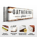 Family Gathering Place Sign by Tailored Canvases