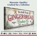 Family Gingerbread Bakery Christmas Sign III by Tailored Canvases