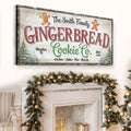 Family Gingerbread Bakery Christmas Sign III by Tailored Canvases