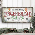 Family Gingerbread Bakery Christmas Sign III by Tailored Canvases
