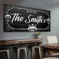 Family Gothic Skull Sign - Customized Modern Gothic Decor For Living Room by Tailored Canvases