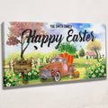 Family Happy Easter Sign by Tailored Canvases