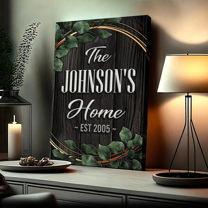 Family Home Sign II by Tailored Canvases