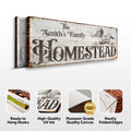 Family Homestead Sign II by Tailored Canvases