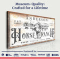 Family Horse Ranch Rustic Sign by Tailored Canvases