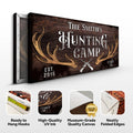 Family Hunting Camp Sign by Tailored Canvases