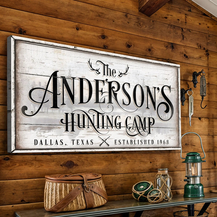 Family Hunting Camp Sign II by Tailored Canvases
