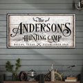 Family Hunting Camp Sign II by Tailored Canvases