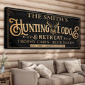 Family Hunting Lodge Retreat Sign by Tailored Canvases