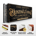 Family Hunting Lodge Retreat Sign by Tailored Canvases