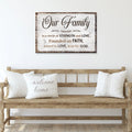 Family Is A Circle Of Strength And Love Sign II by Tailored Canvases