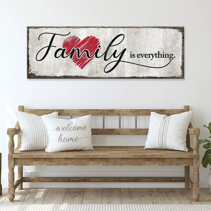 Family Is Everything Sign III by Tailored Canvases