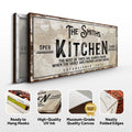 Family Kitchen Sign by Tailored Canvases