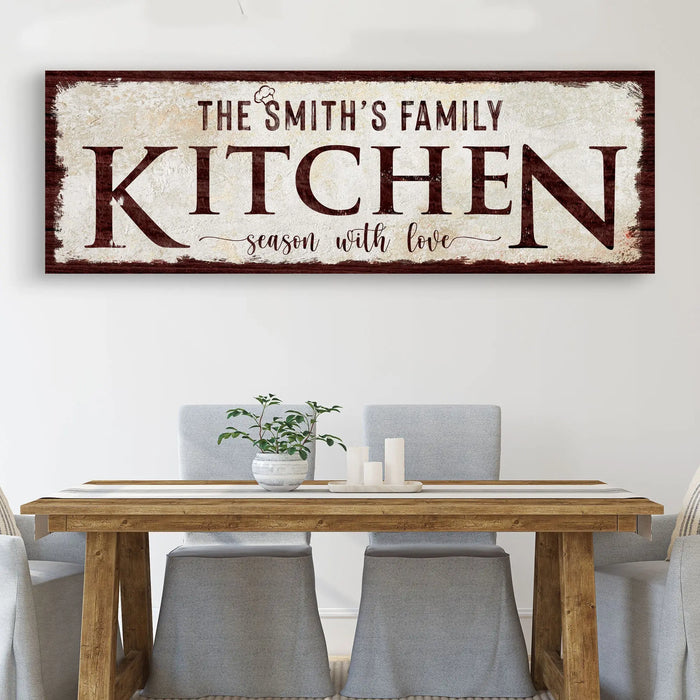 Family Kitchen Sign IV by Tailored Canvases