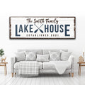Family Lake House Arrow Sign II by Tailored Canvases