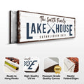 Family Lake House Arrow Sign II by Tailored Canvases