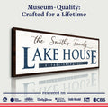 Family Lake House Arrow Sign III by Tailored Canvases