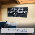 Family Lake House Paddle Sign II by Tailored Canvases