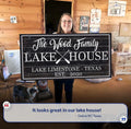 Family Lake House Paddle Sign II by Tailored Canvases