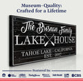Family Lake House Paddle Sign II by Tailored Canvases