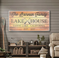 Family Lake House Paddle Sign III by Tailored Canvases