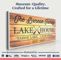 Family Lake House Paddle Sign III by Tailored Canvases