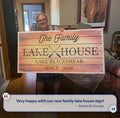 Family Lake House Paddle Sign III by Tailored Canvases